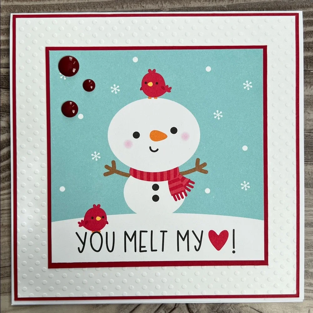 Handmade Christmas and Holiday Cards Set of 10 5.5”x5.5”Includes Envelopes